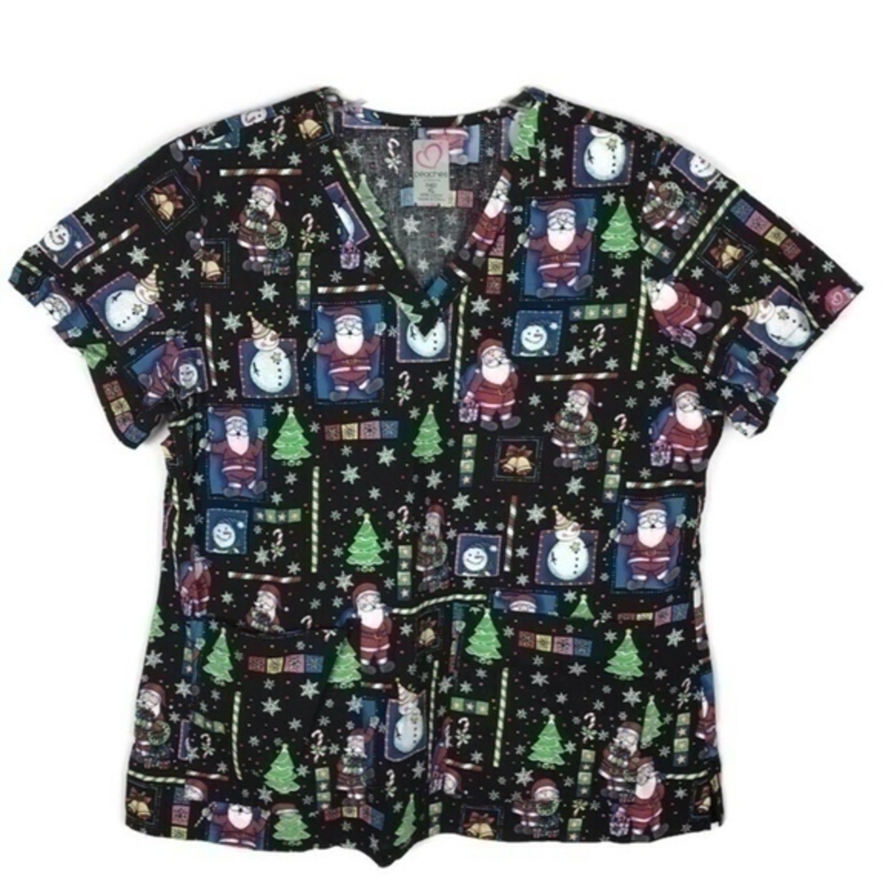 Holiday Scrubs From Peaches Uniforms XL